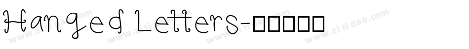 Hanged Letters字体转换